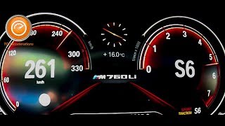 BMW M760Li xDrive V12 610 HP Sound amp Acceleration 0260 kmh [upl. by Siffre]