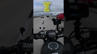 Hilarious Top Speed Run on a Honda Rebel 300 [upl. by Lipcombe]