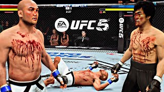 BRUCE LEE VS BJ PENN CRAZY😱🔥🤯 EA SPORTS UFC 5 UFC KNOCKOUTS  BRUCE LEE FIGHT  UFC 2024  UFC [upl. by Jammie622]