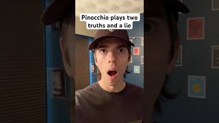 Pinocchio plays two truths and a lie funny comedy skit fyp funnyvideo comedyvideo [upl. by Yahiya]