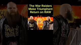 The War Raiders Make Triumphant Return on WWE RAW 😏 shorts wwe pinksport [upl. by Madison168]