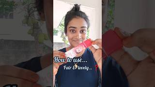 How to Use fair amplovely Cream🔸viral cream fair subscribe shortsfeed shortvideo [upl. by Ozen752]