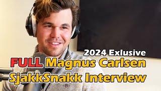 Full Magnus Carlsen Interview  SjakkSnakk 2024 Exclusive [upl. by Cori277]