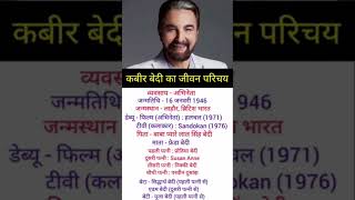 Kabir Bedi biography [upl. by Pippas]