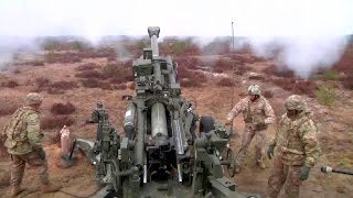 Deadly Firepower M777 Howitzer Artillery Live Fire [upl. by Anattar]