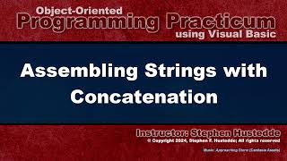 OOP Programming VB  03B Concatenation [upl. by Cohberg483]