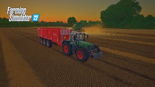 HARVESTING WHEAT TO MAKE BALES FROM ITS STRAW IN FARMING SIMULATOR 22Bilk [upl. by Akeret]