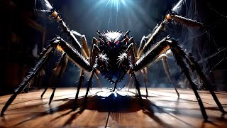 Large Scary Spider  Halloween Arachnaphobia [upl. by Kahler]