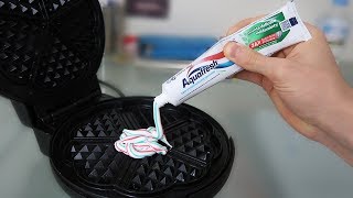 GAUFRIER vs DENTIFRICE Expérience [upl. by Anelehs]