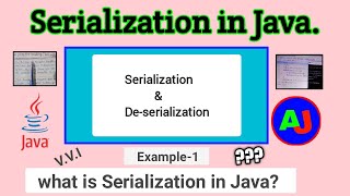 serialization in java  object serialization  serializable interface [upl. by Errised]