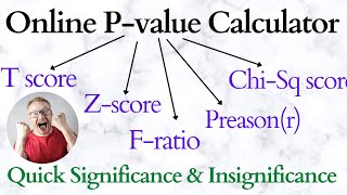 PVALUE Online CALCULATOR  Quick amp Easy Significance Check [upl. by Fattal291]