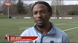 CECIL AFRIKA INTERVIEW PRIOR TO MELROSE RUGBY 7s 2022 [upl. by Irahcaz]