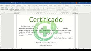 Word Mala Direta para certificados [upl. by Darell681]