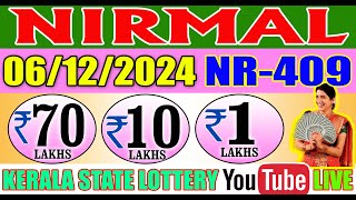 Kerala Lottery Live Result Live Today  Nirmal NR409  061224  Kerala Lottery Result [upl. by Stanfield500]