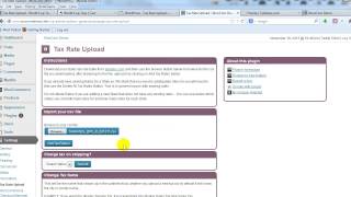 How to use the Tax Rate Upload plugin for WooCommerce [upl. by Kevan]