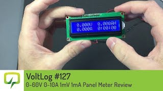 Voltlog 127  060V 010A 1mV 1mA Panel Meter Review [upl. by Noyr506]