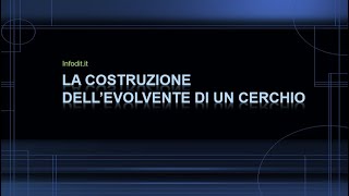 Evolvente di un cerchio la costruzione Disegno tecnico [upl. by Asseniv]