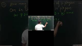 permutation and combination class 11  class 11 math  math shorts video  best shorts video [upl. by Yrahk]