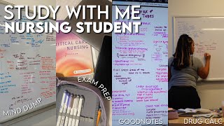 STUDY WITH ME NURSING STUDENT  CRITICAL CARE EXAM  DOSAGE CALC  MIND DUMP METHOD  LOFI MUSIC [upl. by Stets113]