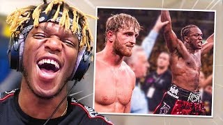 Reacting to KSI Vs Logan Paul Memes [upl. by Anair694]