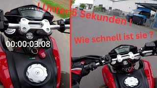 Ducati Hypermotard 821 0100 Test  48 PS A2 [upl. by Annaerb]