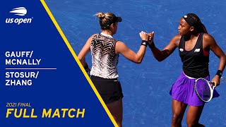 GauffMcNally vs StosurZhang Full Match  2021 US Open Final [upl. by Martinic]