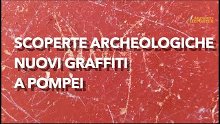 Pompei i graffiti del salone nero tra le scoperte archeologiche della Regio IX [upl. by Georgetta]