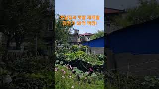 옛날집과 텃밭 재개발 감정가 50억 확정 재미있는 Shorts 시골집 옛날집 여행 부동산 한옥 [upl. by Eural]