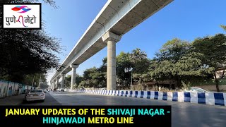 Pune Metro Vlog 308  January Updates Of The Shivaji Nagar  Hinjawadi Metro Line [upl. by Kunin]