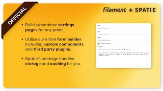 Filament Plugin Spatie Settings  Practical Example [upl. by Jezebel]