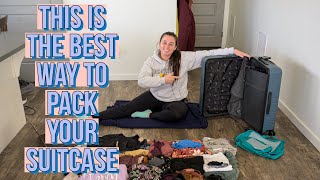 The BEST Way To Pack A Suitcase For Travel  PROVEN METHOD [upl. by Eartha]