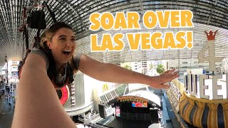 Take Flight Over Las Vegas on the SlotZilla Zipline [upl. by Dasya]