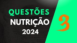 Questões de Nutrição  03 [upl. by Norrv]