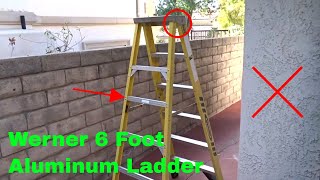 ✅ How To Use Werner 6 Foot Aluminum Ladder Review [upl. by Handel]