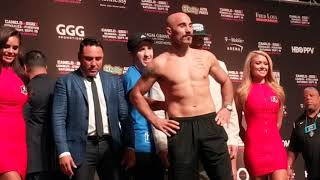 Weigh in Lemieux vs OSullivan boxing [upl. by Camila]