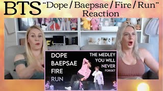 BTS quotDope  Baepsae  Fire  Runquot Medley Reaction [upl. by Nirtiac300]