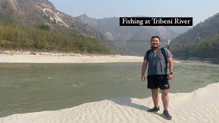 Fishing at Tribeni  Biggest river in Nepal [upl. by Adnarahs]