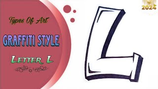 How to Draw the Letter L in Graffiti Style  easy [upl. by Harifaz]