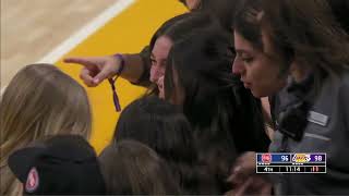 AUSTIN REEVES STARTS BLUSHING AFTER FALLING ON GIRLS LAP COURTSIDE [upl. by Yeargain941]