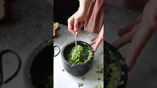 Spaghetti alla Chitarra with Pistachio Pesto Sauce 🍝 [upl. by Arbuckle]