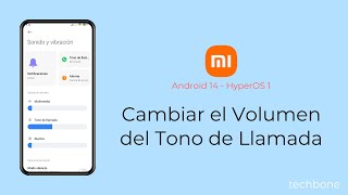 Cambiar el Volumen del Tono de Llamada  Xiaomi Android 14  HyperOS 1 [upl. by Kudva619]