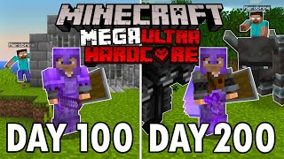 I Survived 200 Days in Mega Ultra Hardcore Minecraft Minecraft Hardcore 100 Days [upl. by Dina]