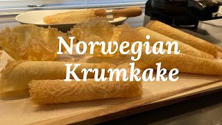 Krumkake  Traditional Norwegian Waffle Cookie [upl. by Palmira]