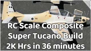 RS Scale Tucano Build 2K Hrs in 36 minutes [upl. by Aihsenak]