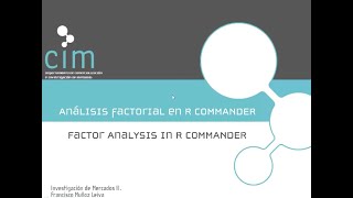 Análisis factorial con R Commander [upl. by Berni923]