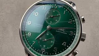 IWC Portugieser Chronograph IW371615 IWC Watch Review [upl. by Cerveny]