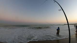 Nonstop Striped Bass Blitz at Charlestown Breachway RI [upl. by Rammus]