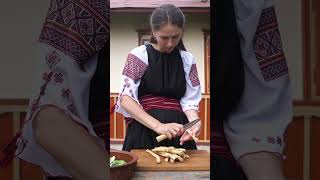 A woman takes cucumbers and makes a tasty and quick cucumber snack [upl. by Linker]