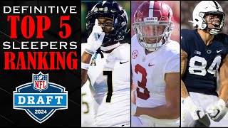 Top 5 SLEEPERS in the 2024 NFL Draft I Why YOU MUST Draft These Diamonds in the Rough 🔥 [upl. by Ative]