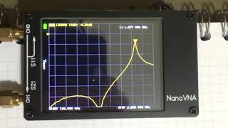 MW LC ressonant circuit test with nanoVNA [upl. by Eugaet]